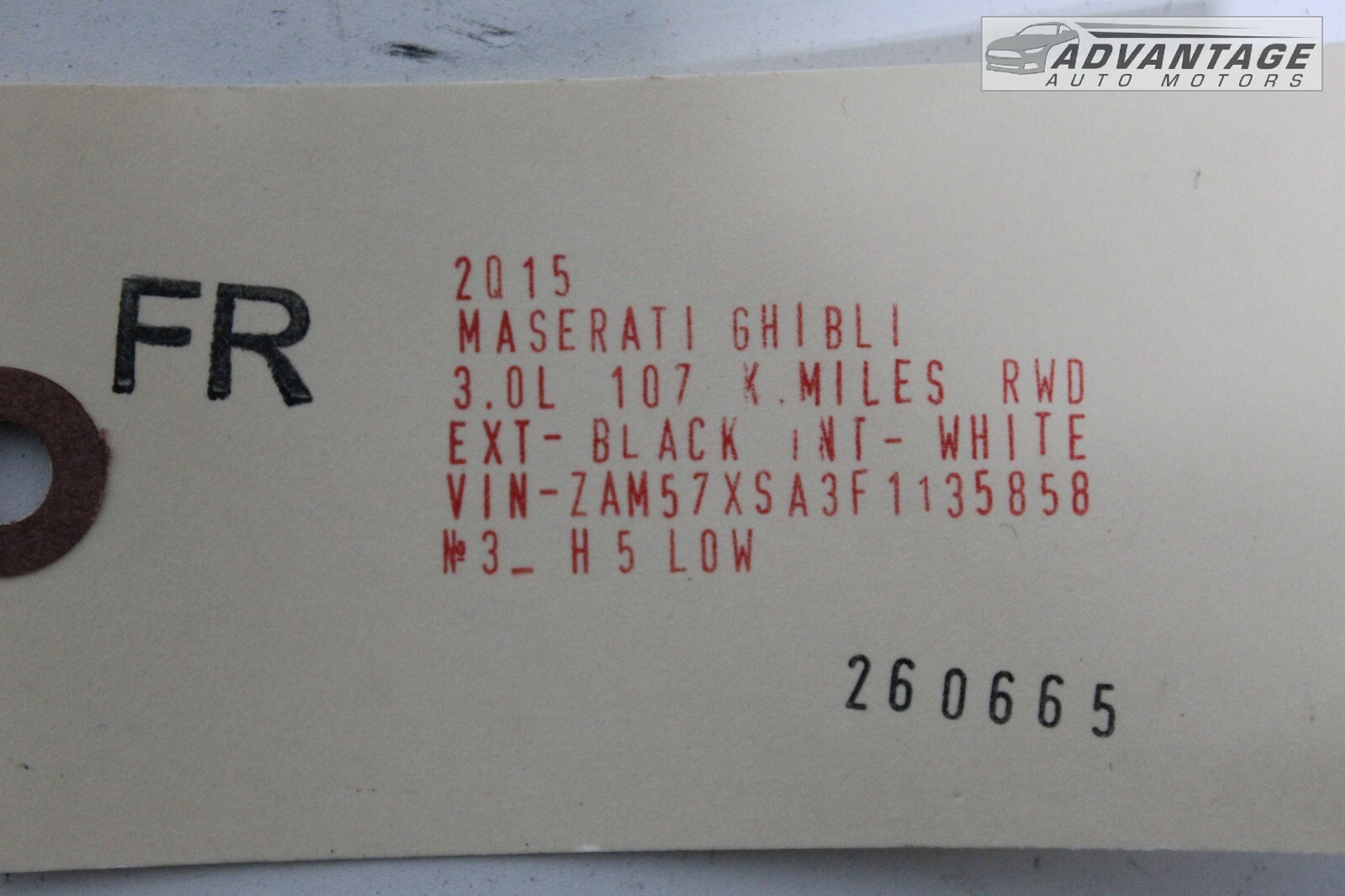 Maserati Ghibli 2014-2019 Front Right Door wiring harness