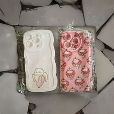 2 Cute Kawaii Cats Funny Kitty Tough Protective Apple iPhone 14 Pro Case Cover