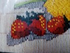 WonderArt SwifStitch Needlepoint Kit LEMON & STRAWBERRIES Longstitch Kitchen — photo 2