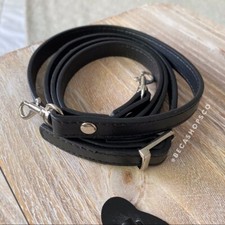 Black Crossbody Faux Leather Strap Replacement For Coach Crossbody