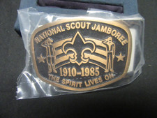 1985 National Jamboree Max Silber Belt Buckle K4