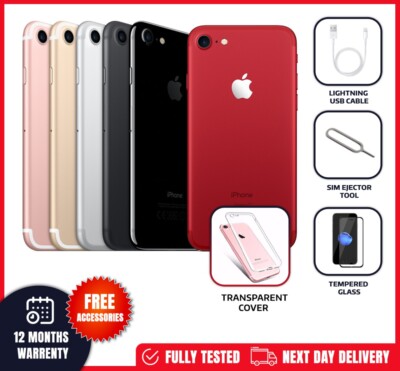 Apple iPhone 7 - 32GB 128GB 256GB - Unlocked - No Touch ID