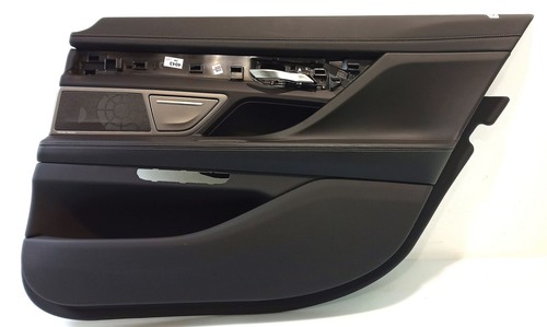 BMW OEM Door lining leather Nappa/black B&W rear right 7448430 G12 LCI G612454