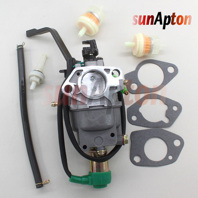 Carburetor For Generac 0g9915 Honeywell hw7500e Loncin 420cc Carb w/ Fuel Filter