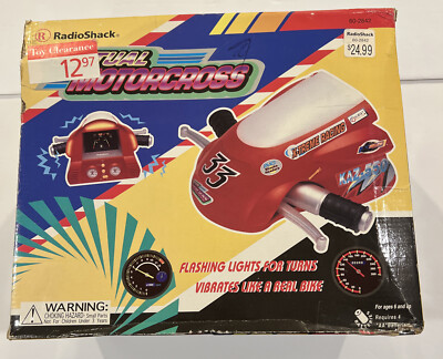NEW OLD STOCK RadioShack Virtual Motorcross Red Bike (60-2842)