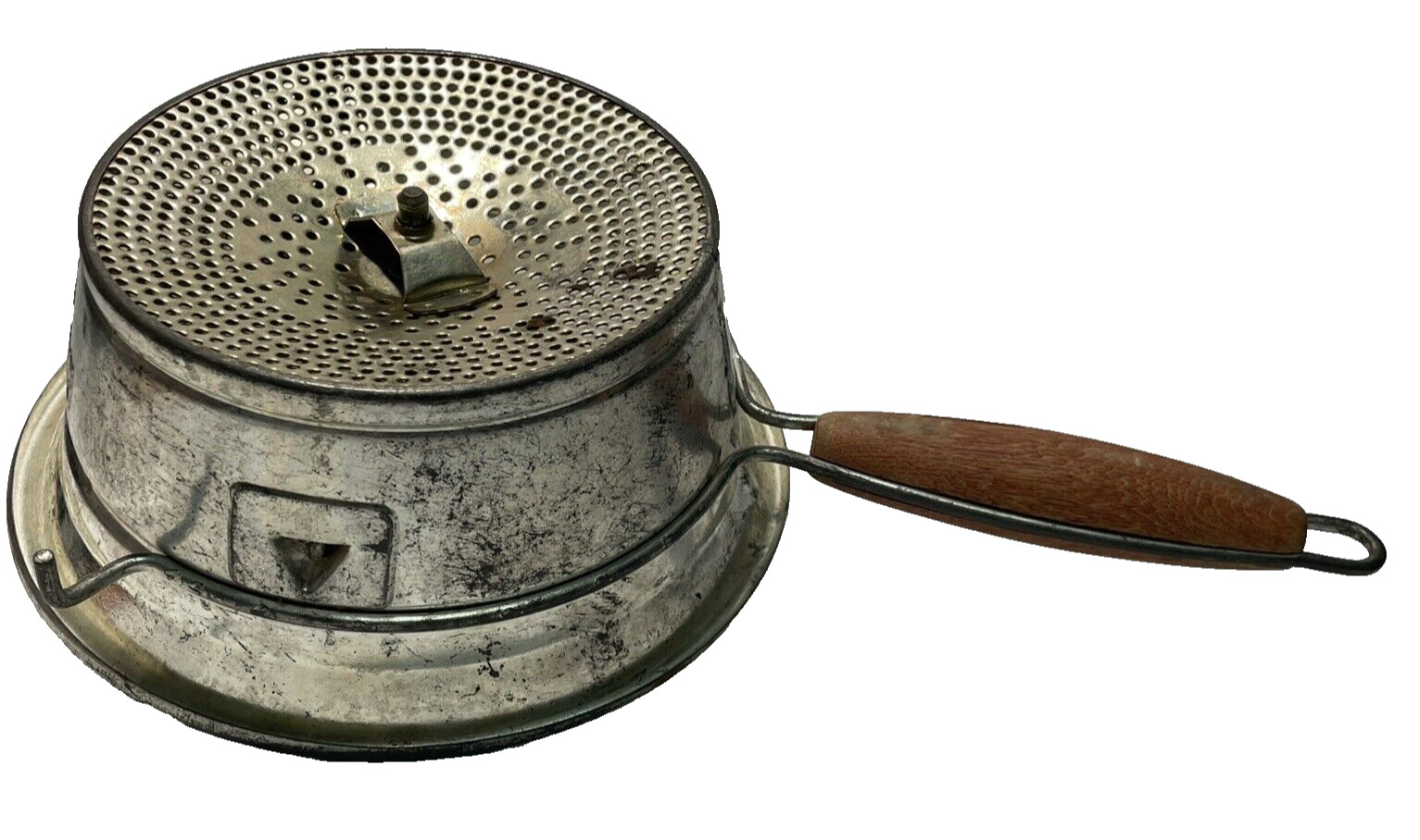 Vintage Brevete Portable food mill made in France red handle