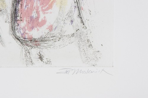 "TORAH #8" BY IRA MOSKOWITZ SIGNED LITHOGRAPH LE OF 120 W/ CoA 20.5 X 29.5 - Picture 3 of 3