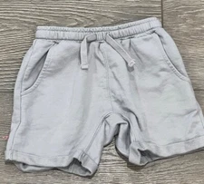 RYLEE + CRU BABY BOYS 18-24M TERRY ROLL CUFF DRAWSTRING TAUPE SWEAT SHORTS