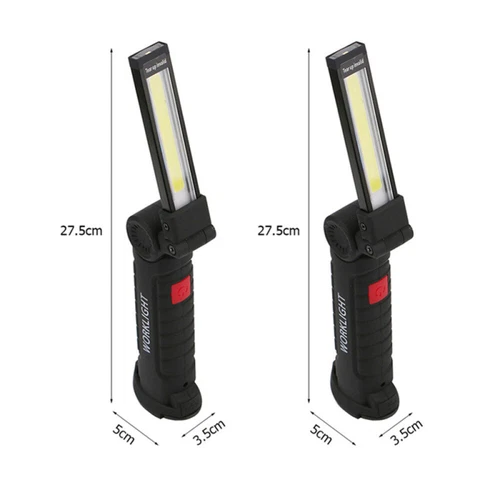COB LED Arbeitsleuchte Akku KFZ Werkstattlampe Taschenlampe Handlampe mit Magnet - Bild 22 von 25