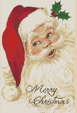 Jolly Santa Counted Cross Stitch Chart No. 4-428A                               