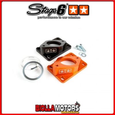 S6-3318813/OR Ansaugkrümmer Stage6 R/T High Flow 34mm Venturise orange