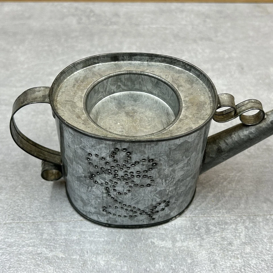 Bote de riego de lata popurrí vela votiva mango floral caño Foto 3 de 4