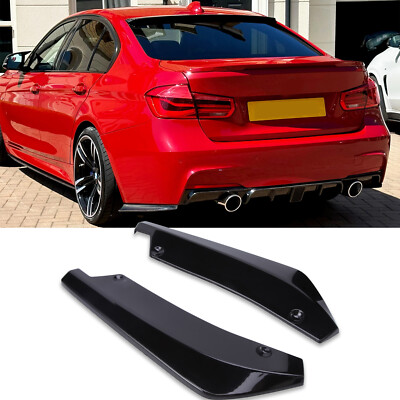For 3 Series F30 F31 F32 F22 F33 Gloss Rear Bumper Diffuser Splitter Canard Lips