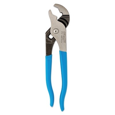 Channellock 412 BULK 6.5-Inch Adjustable Tongue and Groove Pliers with 5 Settings