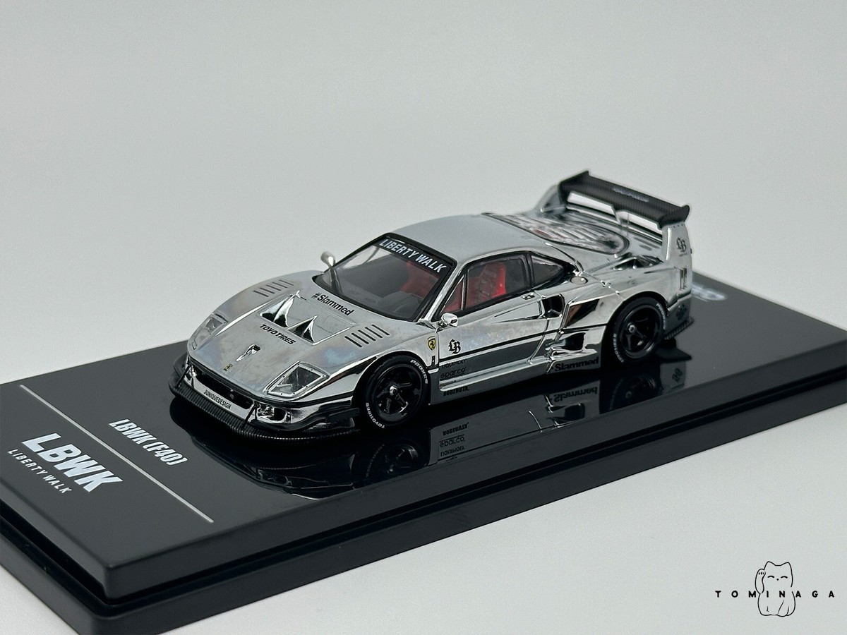INNO64 INNO LBWK Ferrari F40 Chrome Silver 2024 HOBBY EXPO INNO64 INNO LBWK Ferrari F40 Chrome Silver 2024 HOBBY EXPO