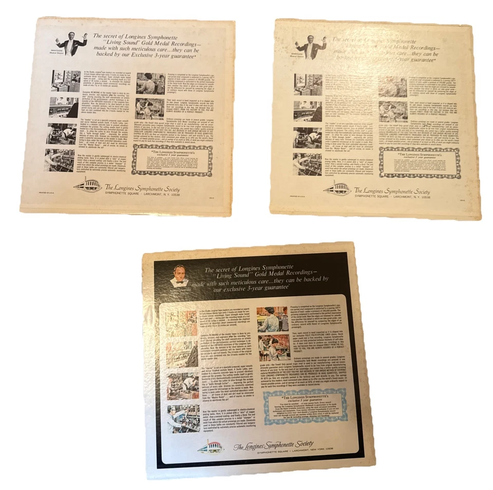 A Longines Symphonette 5LP Collector’s Edition Black Vinyl USA Gold Medal Record - Image 2 of 4