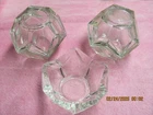 ANCHOR HOCKING FIRE KING NOVELTY DODECAHEDRON CANDY TRINKET DISH