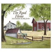 Legacy Publishing Group,  Road Home by Billy Jacobs 2026 Wall Calendar, 13.38''