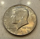 A 1968 D Kennedy Half Dollar 40% SILVER US Mint "Circulated"