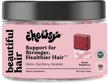 Chewsy - Beautiful Hair - Support for Stronger, Healthy Hair - with Biotin, H...