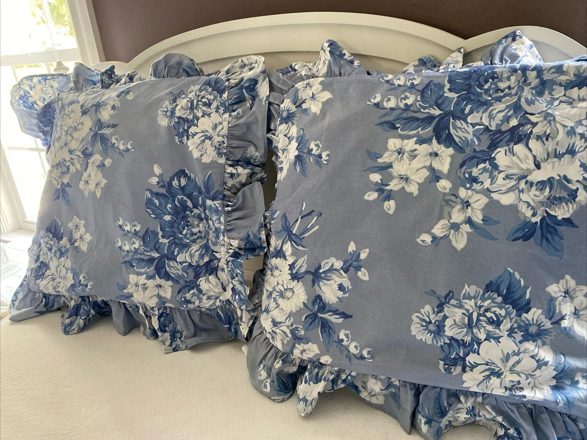 Ralph Lauren Blue Pillow Shams for sale | eBay