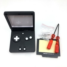 GBA SP NEW White Black full Housing Shell Case Button Kit for Gameboy Advance SP