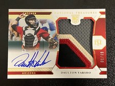 2021 National Treasures DAULTON VARSHO Rookie Patch Auto 1/49 RPA Blue Jays
