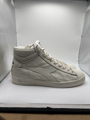 diadora Game L Waxed High Top  Mens 10.5 Off White Sneakers Shoes 159657-C6180