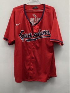 Nike Men's MLB Cleveland Guardians Jose Ramirez #11 Red Baseball Jersey XL
