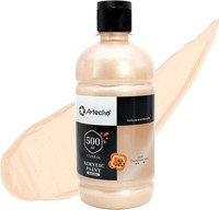 Acrylfarbe Champagner-Gold 500 Ml, Wasserfest, Lichtecht, Schnell Trocknend,