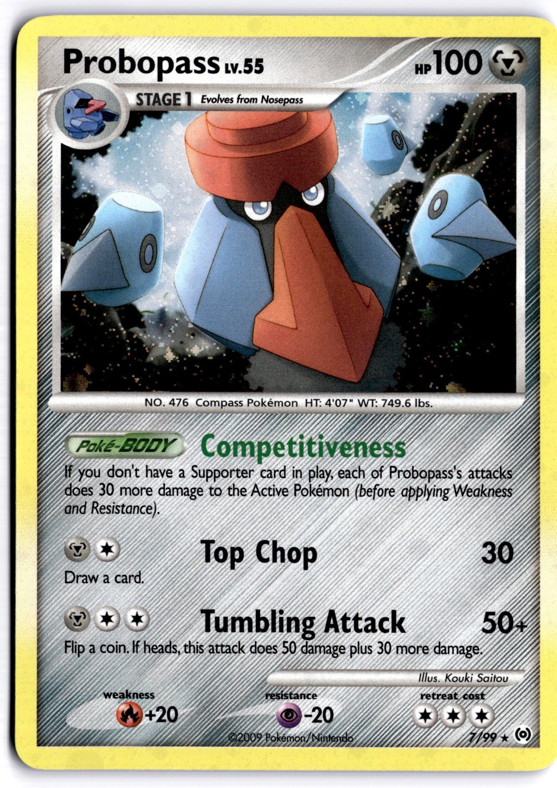 Probopass 7/99 Arceus Holo Rare NM