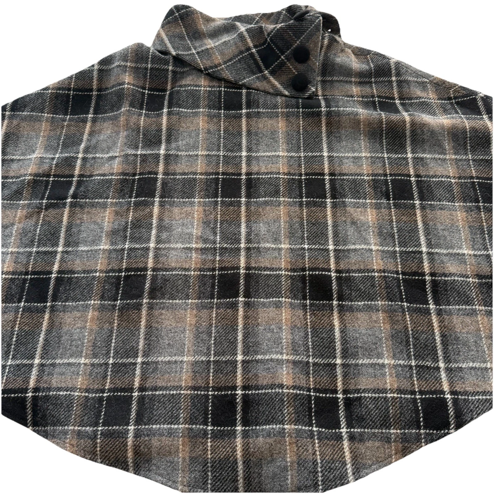 Mucros Weavers Ireland 100% Wool Poncho/ Cape Lined One Size Gray Brown Black
Opens in a new window