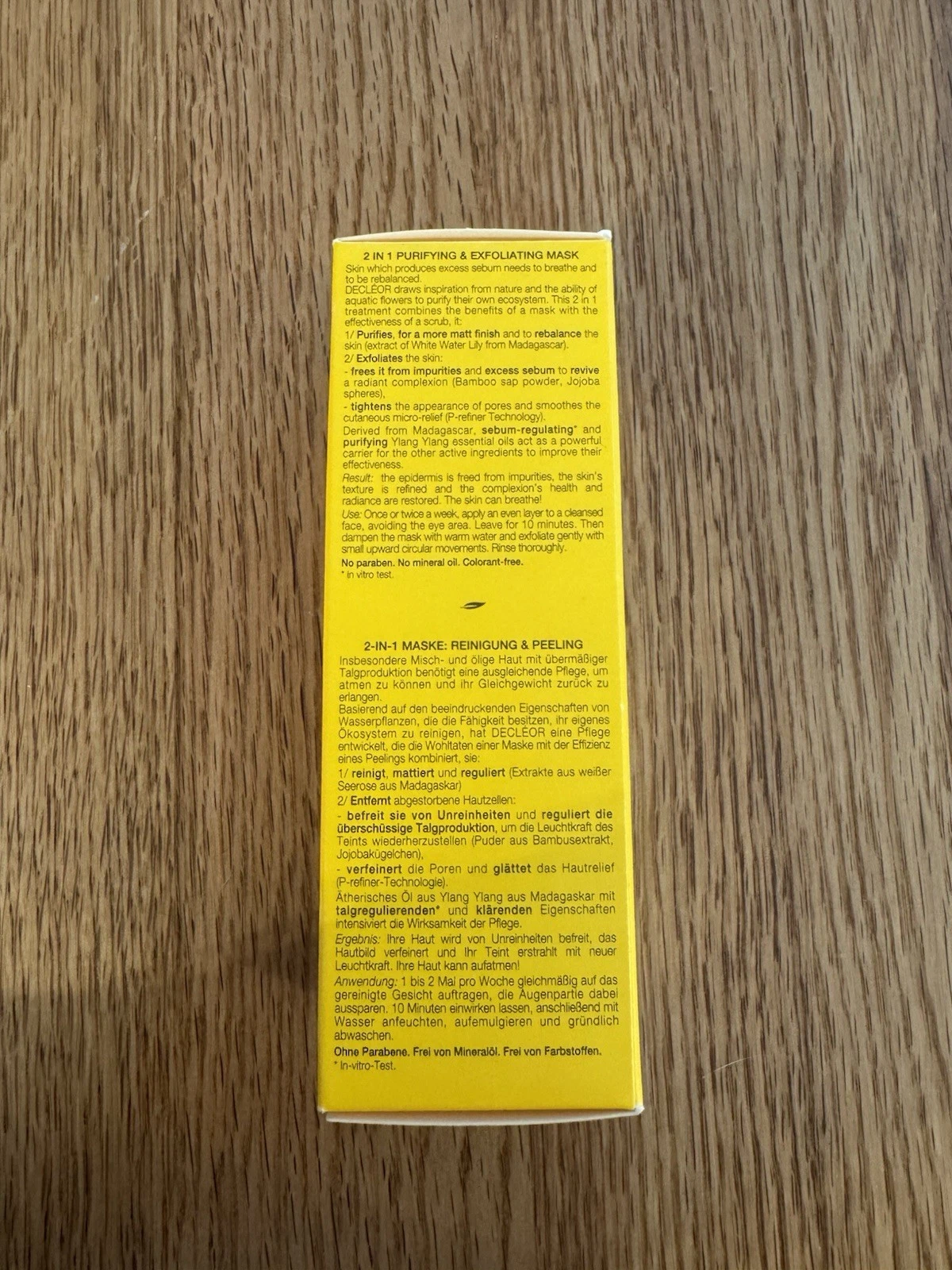 Decleor Aroma Purete 2 in 1 Purifying & Exfolating Mask Ylang Ylang 50ml New 4
