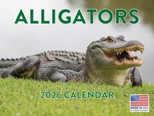 Alligator Calendar 2026 Monthly Wall