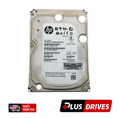 6TB SAS HP 779248-003 3.5'' 6Gbps 7200 RPM Enterprise Server Hard Drive