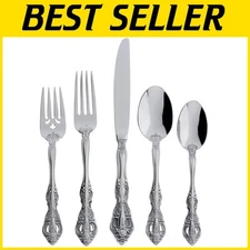 Michelangelo 20-Piece Flatware Set - Luxury Stainless Steel