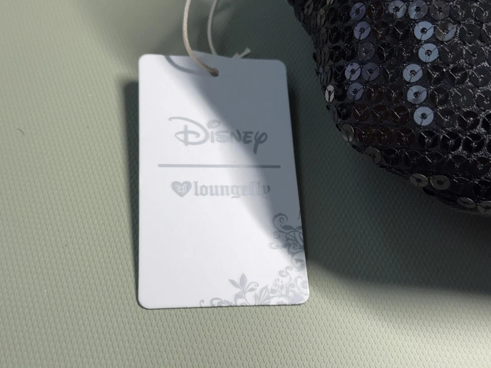 Riñonera Disney Loungefly Minnie Mouse para mujer talla única negra lentejuelas corazón logotipo Foto 2 de 4