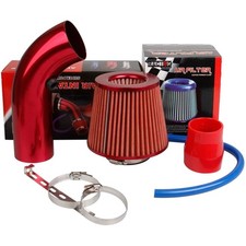 Kaltlufteinlass Kit 76mm Luftfilter Ansaugrohr Aluminium Auto Ersatz