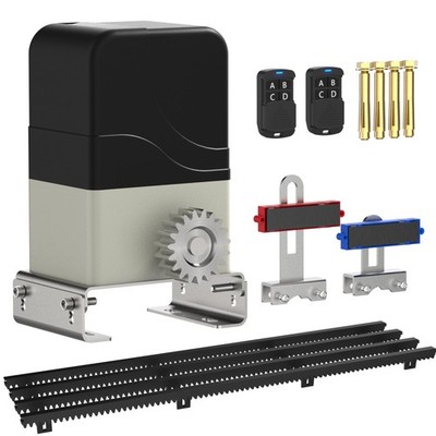 Blütezeit MJ-300 Sliding Gate Opener with 13.12ft Nylon Gear Racks   