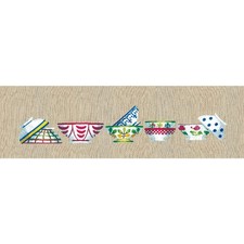 Le Bonheur des Dames stamped freestyle stitch kit "Bowls", 38x7cm, DIY