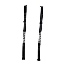 Classic Fabric Replacement Bra Black - 15mm Wide With Black Rhinestone Detail