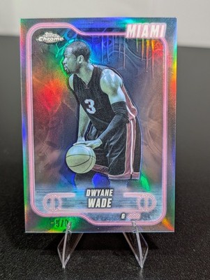 Dwyane Wade Topps Chrome Frozen Refractor -5/0 Miami Heat SSP /5 Rare