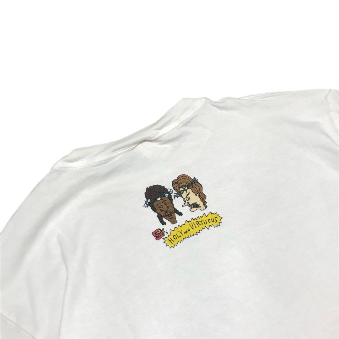 Saint Michael Denim Tears Hly Virts White Short Sleeve T-Shirt 