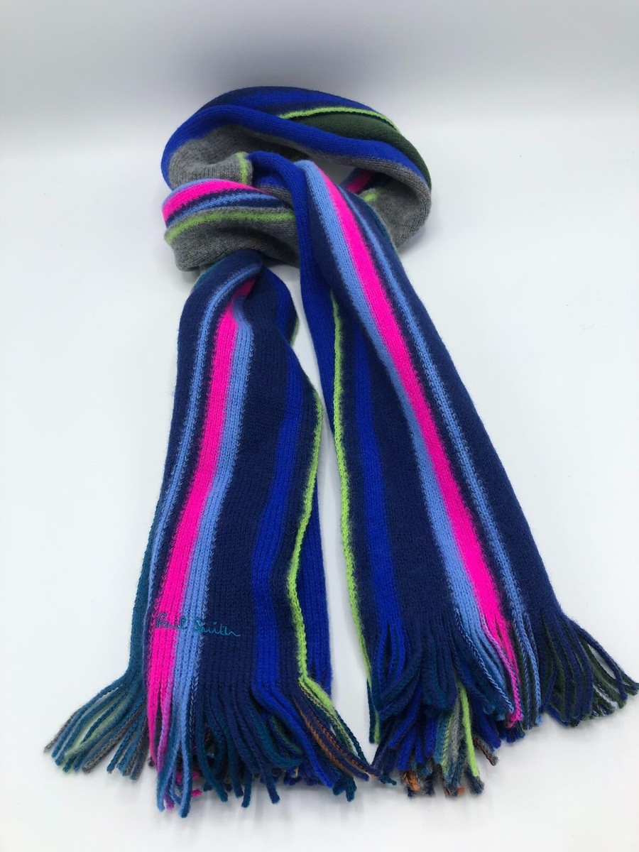 paul smith striped wool scarf