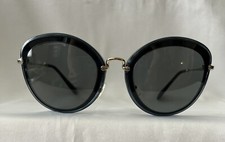 100 Authentic Miu Miu sunglasses cat eye 1AB9K1 Grey/Black