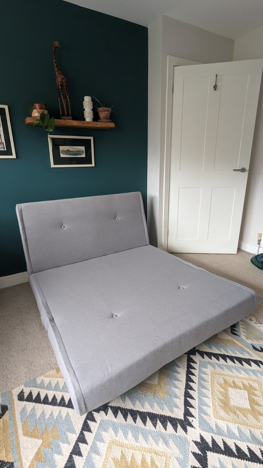 Haru Sofa Bed Double Marshmallow Grey. eBay