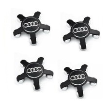 Centre De Roue Cache Moyeu Audi 135mm Noir A1,2,3,4,5,6,7,8 TT Jantes 4F0601165N