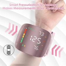 Digital Automatic Blood Pressure Monitor LED Wrist Backlit Heart Rate Machine