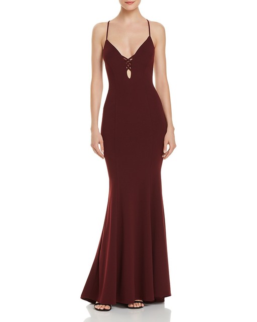 aqua scuba crepe mermaid gown