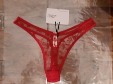 AGENT PROVOCATEUR RARE SEXY RED HENRIETA THONG SIZE 3 (UK10) NEW